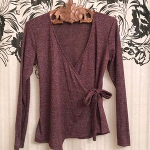 Bobeau Maroon Long Sleeve